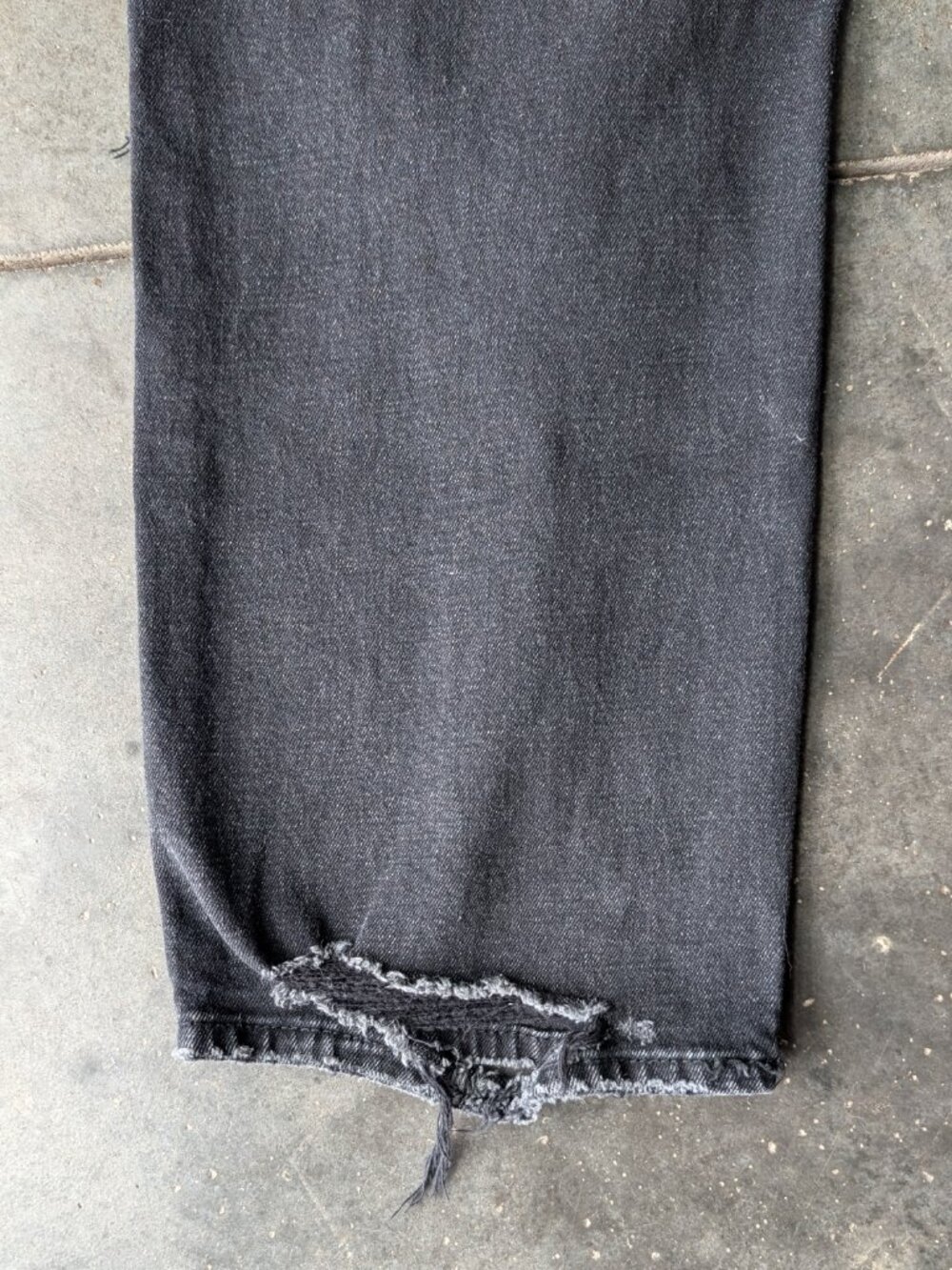 Abercrombie & Fitch Curve Love The Ankle Straight Ultra High Rise Jeans Black - Picture 7 of 8